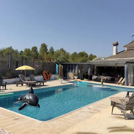 El Refujio Maison Independante Avec Vraie Piscine Privee Au Sel Chauffee Pas De Chlore Turís Esterno foto